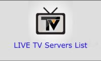 Live TV Servers List